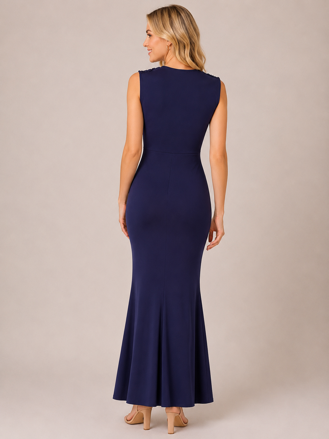 Robe longue moulante SHEIN – Bleu marine