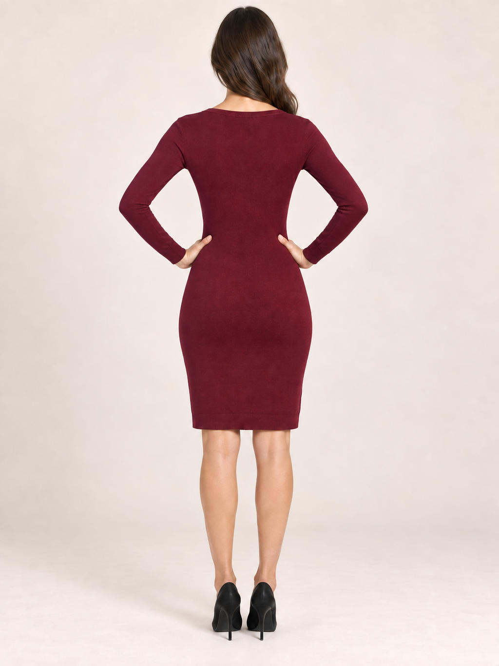 Robe pull bordeaux Etam – Taille S