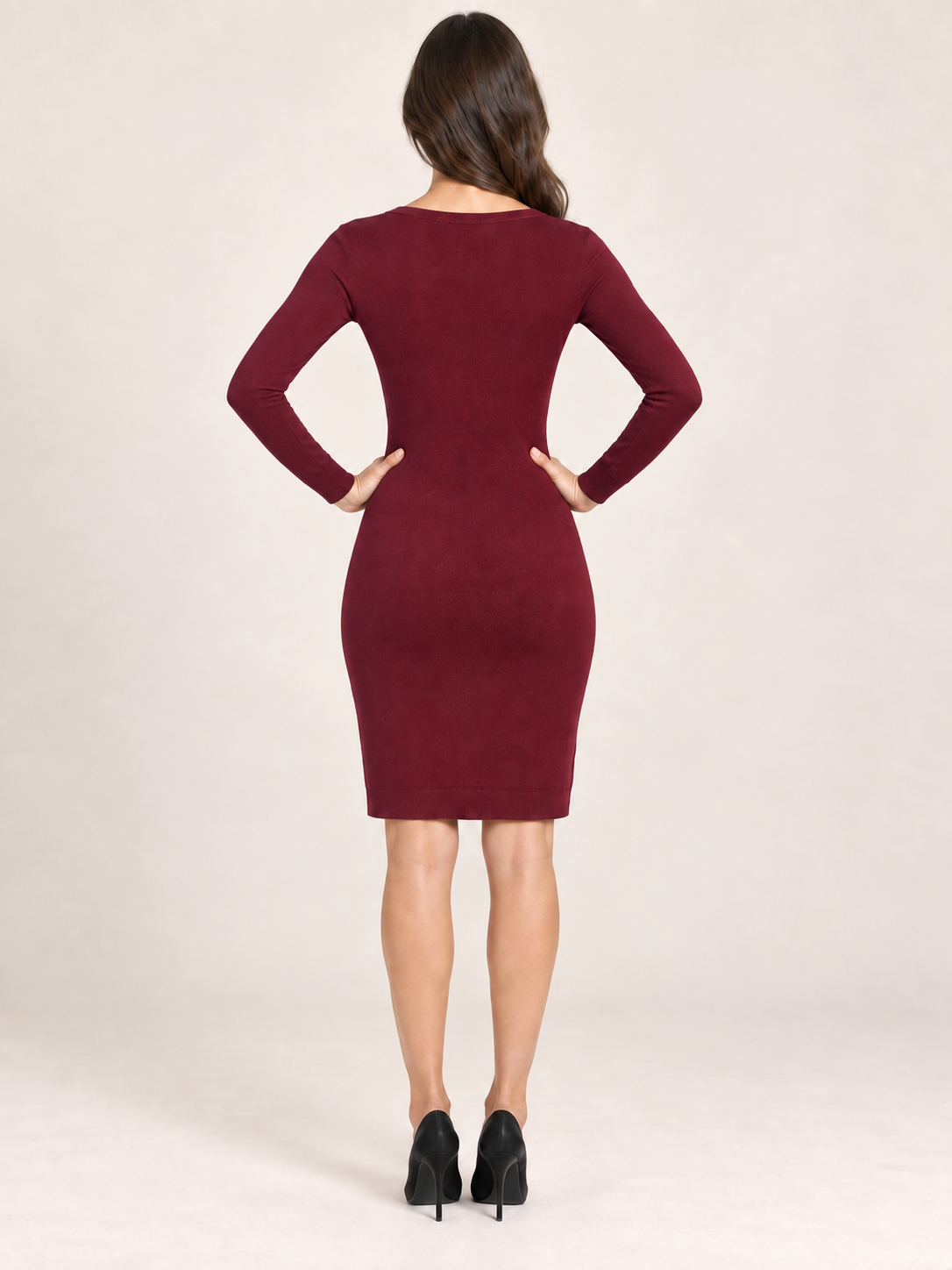 Robe pull bordeaux Etam – Taille S