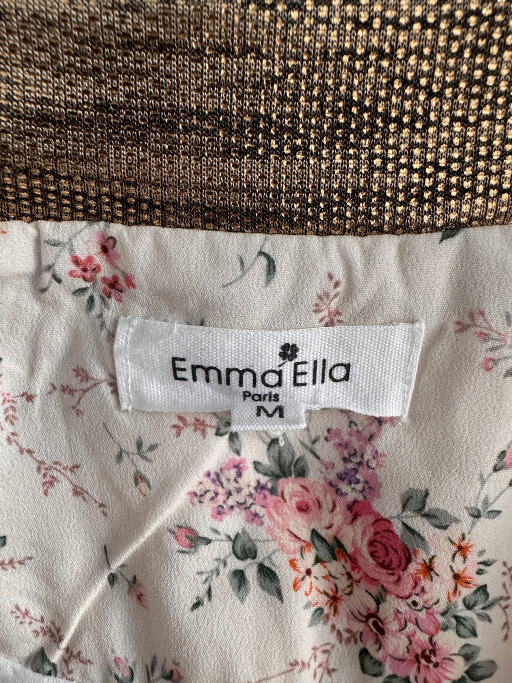 Veste bomber fleurie – Emma Ella Paris – Taille M