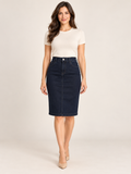 Jupe en jean bleu foncé Camaïeu – Taille 36