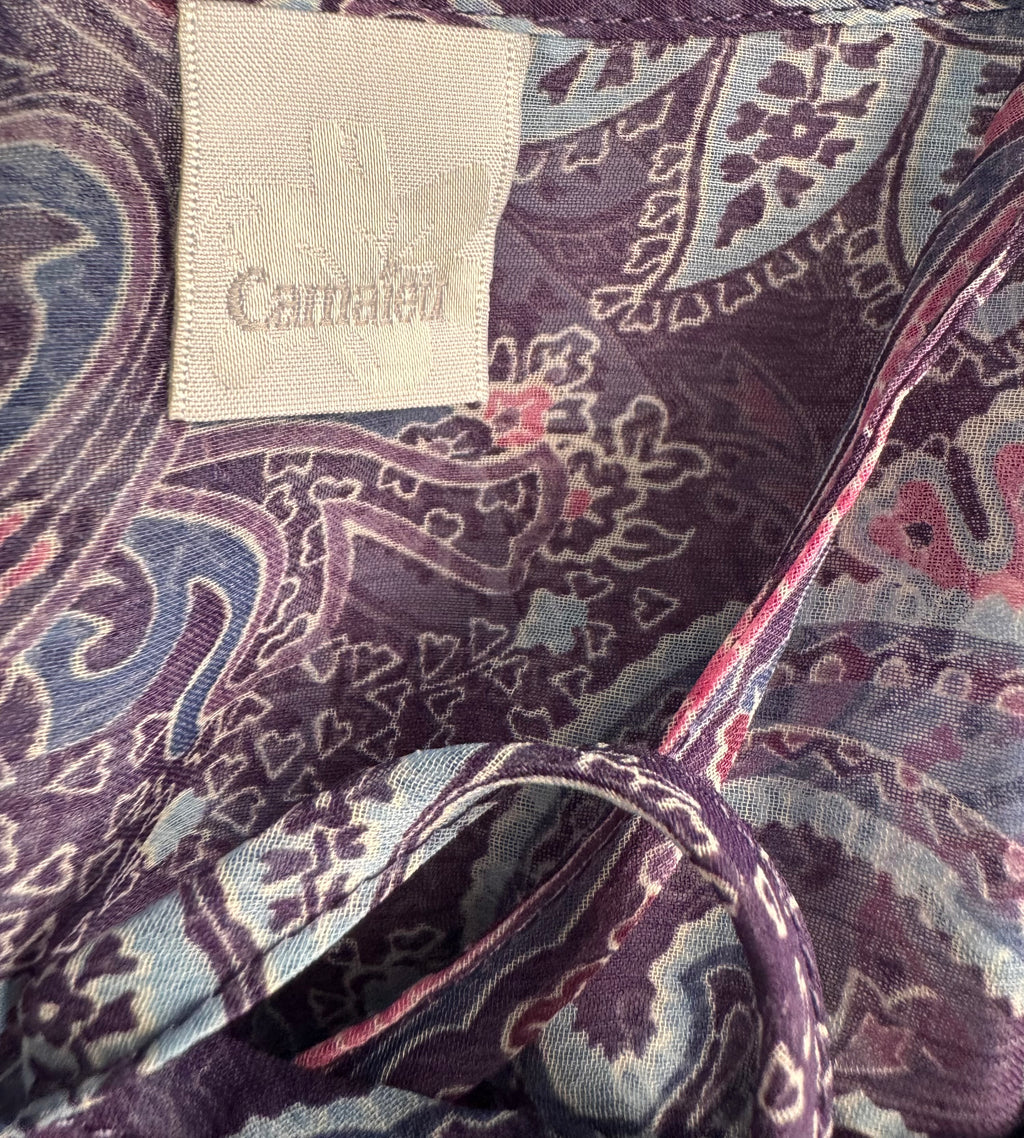 Blouse Camaïeu à imprimé cachemire – Taille 44