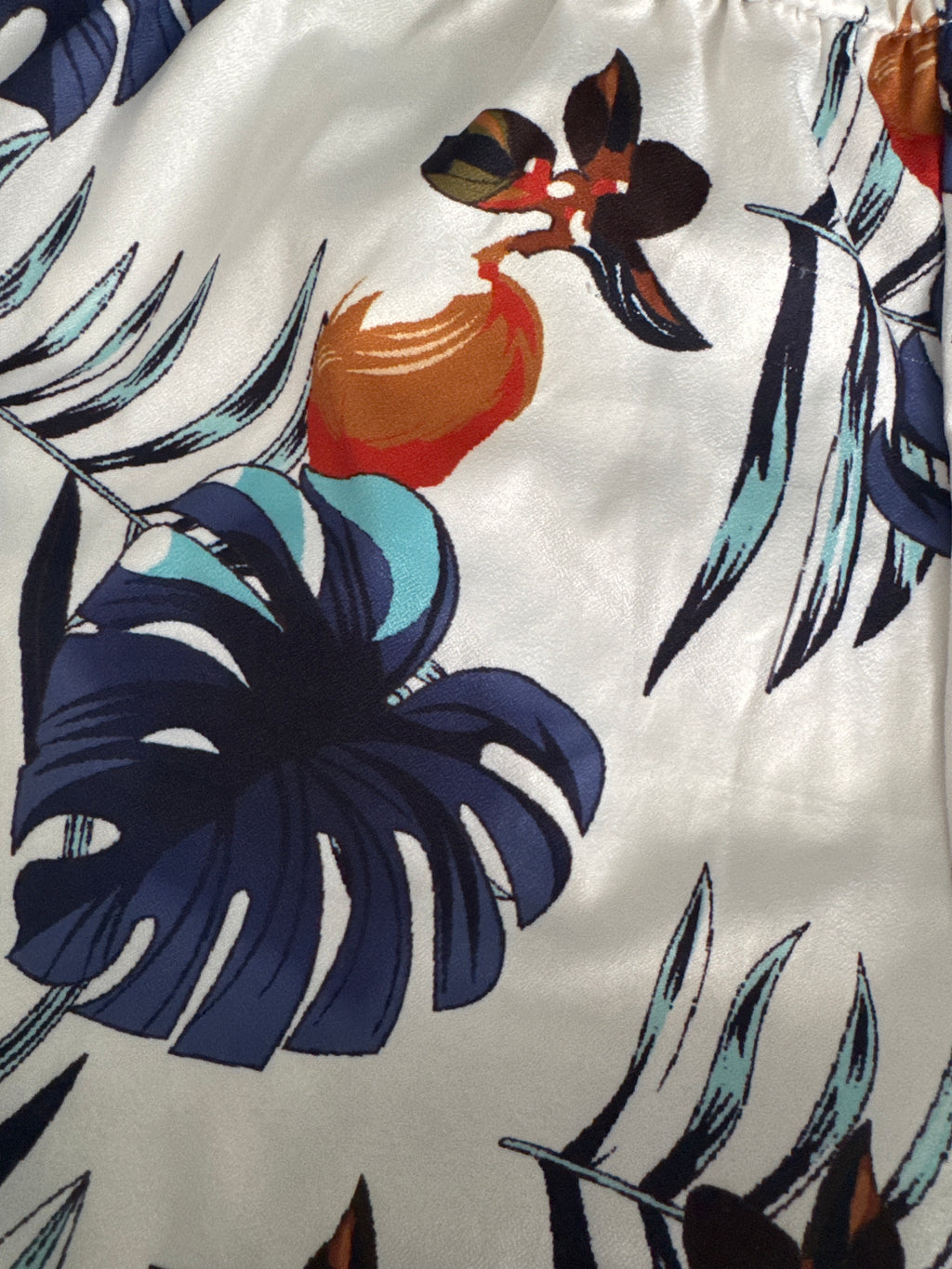 Combi-short tropicale noir et blanc – Esprit chic & estival