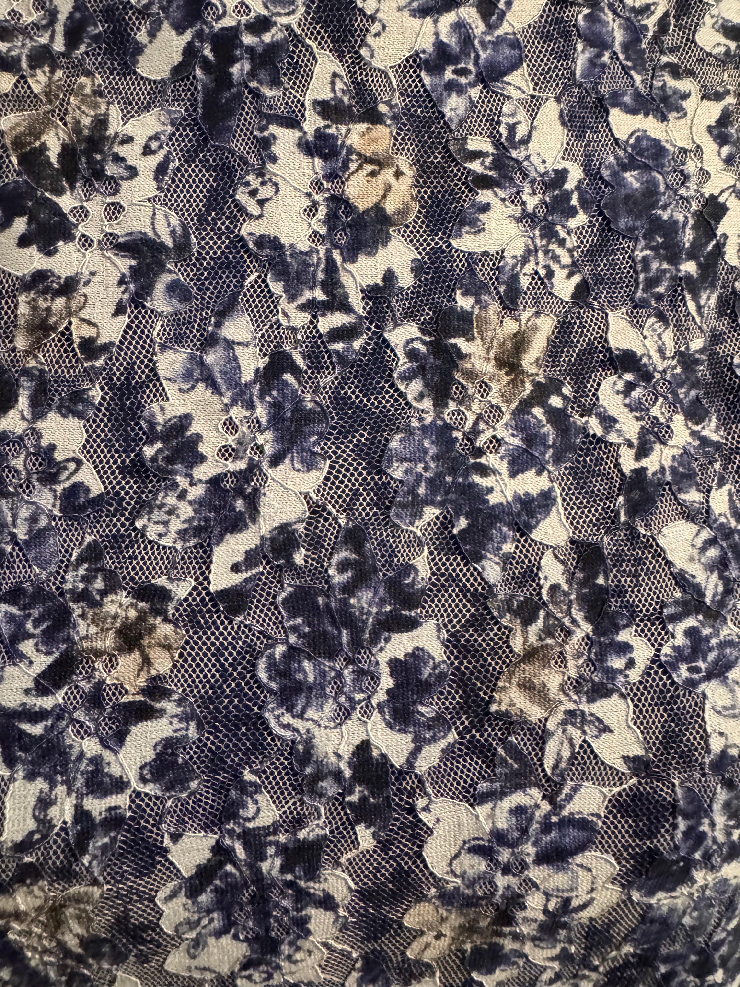 Haut Esprit à imprimé floral bleu – Taille 38