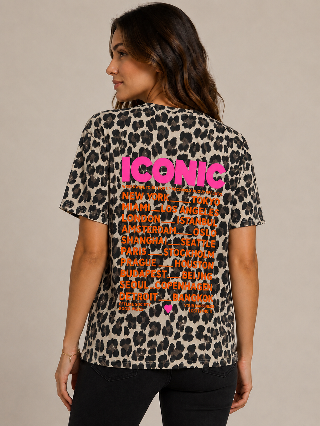 T-shirt ICONIC Léopard – Made in Italy