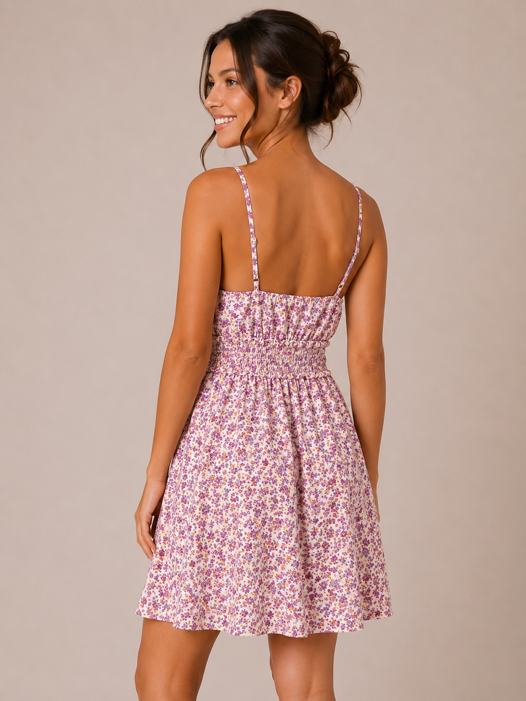 Robe fleurie à fines bretelles – SHEIN