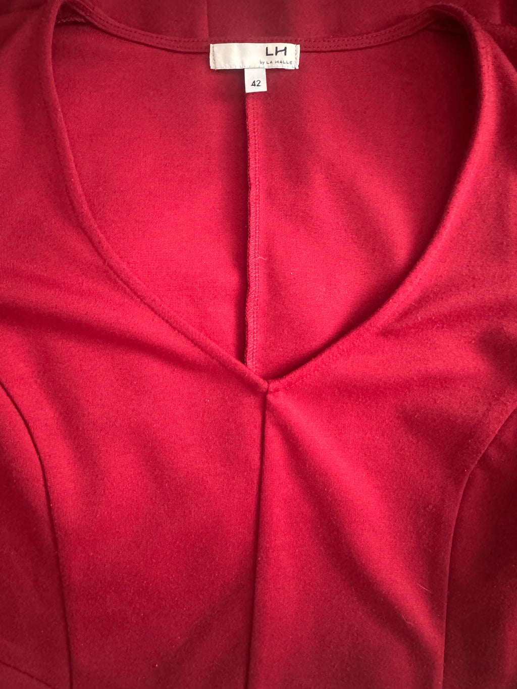 Robe rouge élégante LH by La Halle – Taille 42