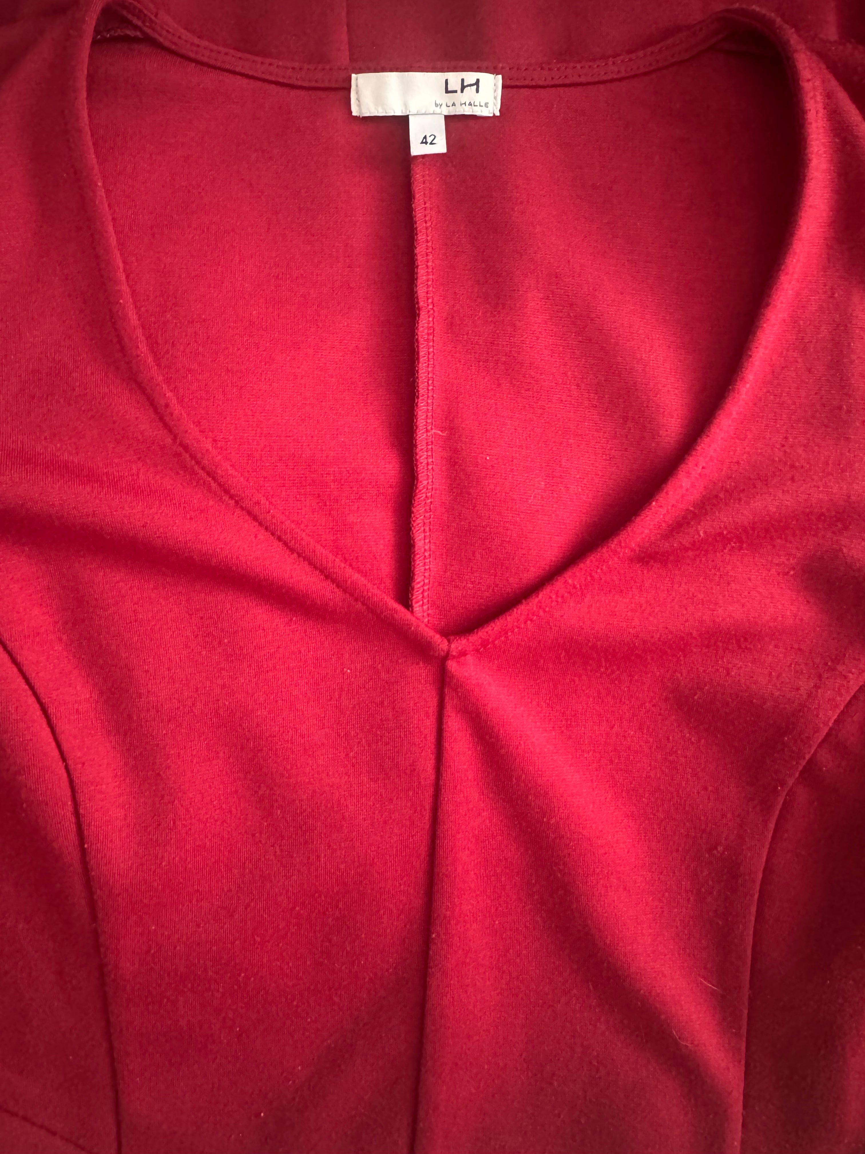 Robe rouge élégante LH by La Halle – Taille 42