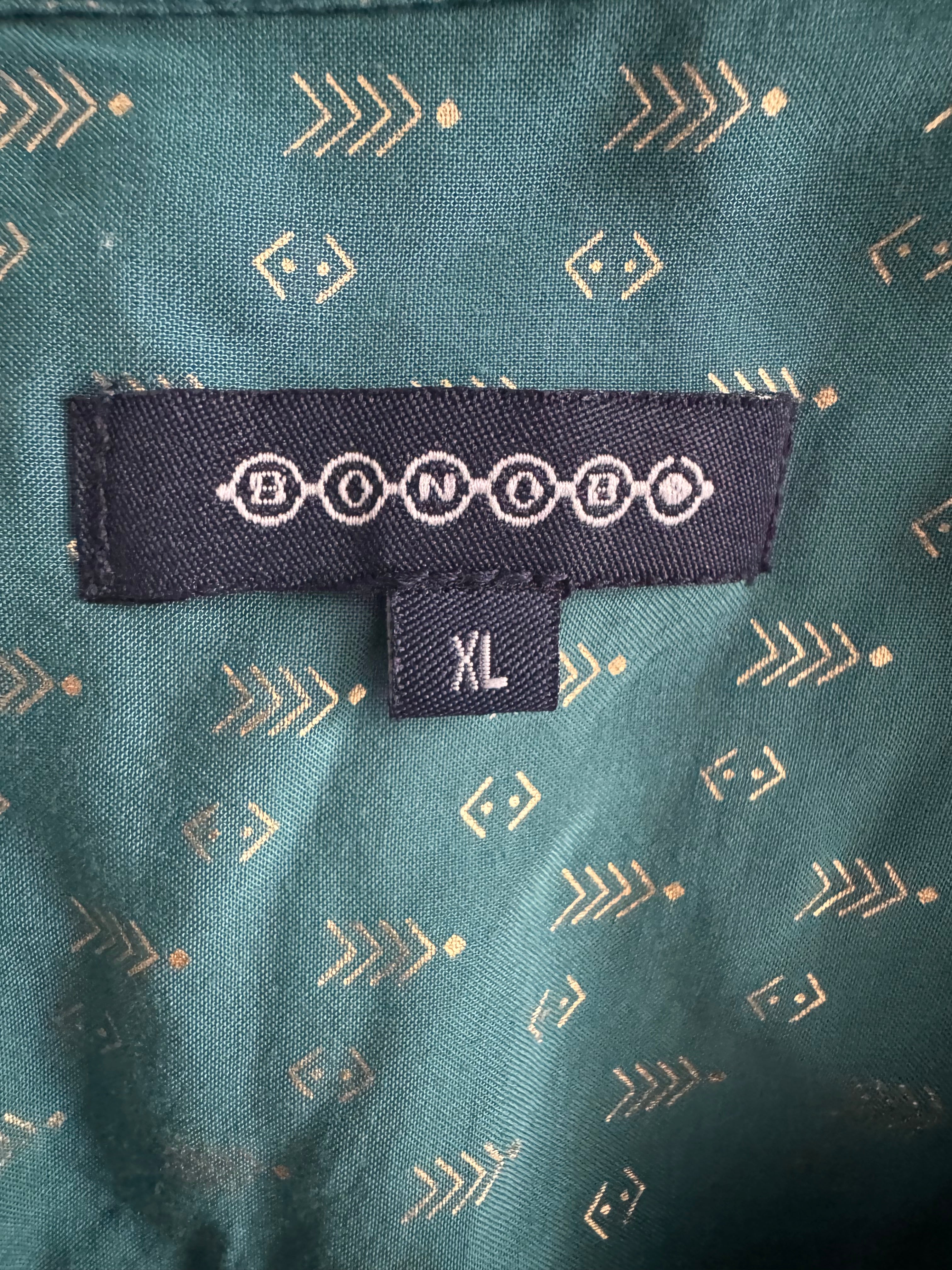 Blouse Bonobo femme XL verte à motifs – Élégance et confort