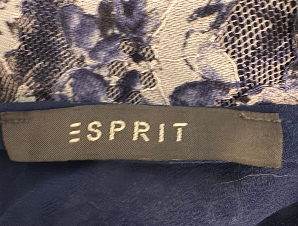 Haut Esprit à imprimé floral bleu – Taille 38