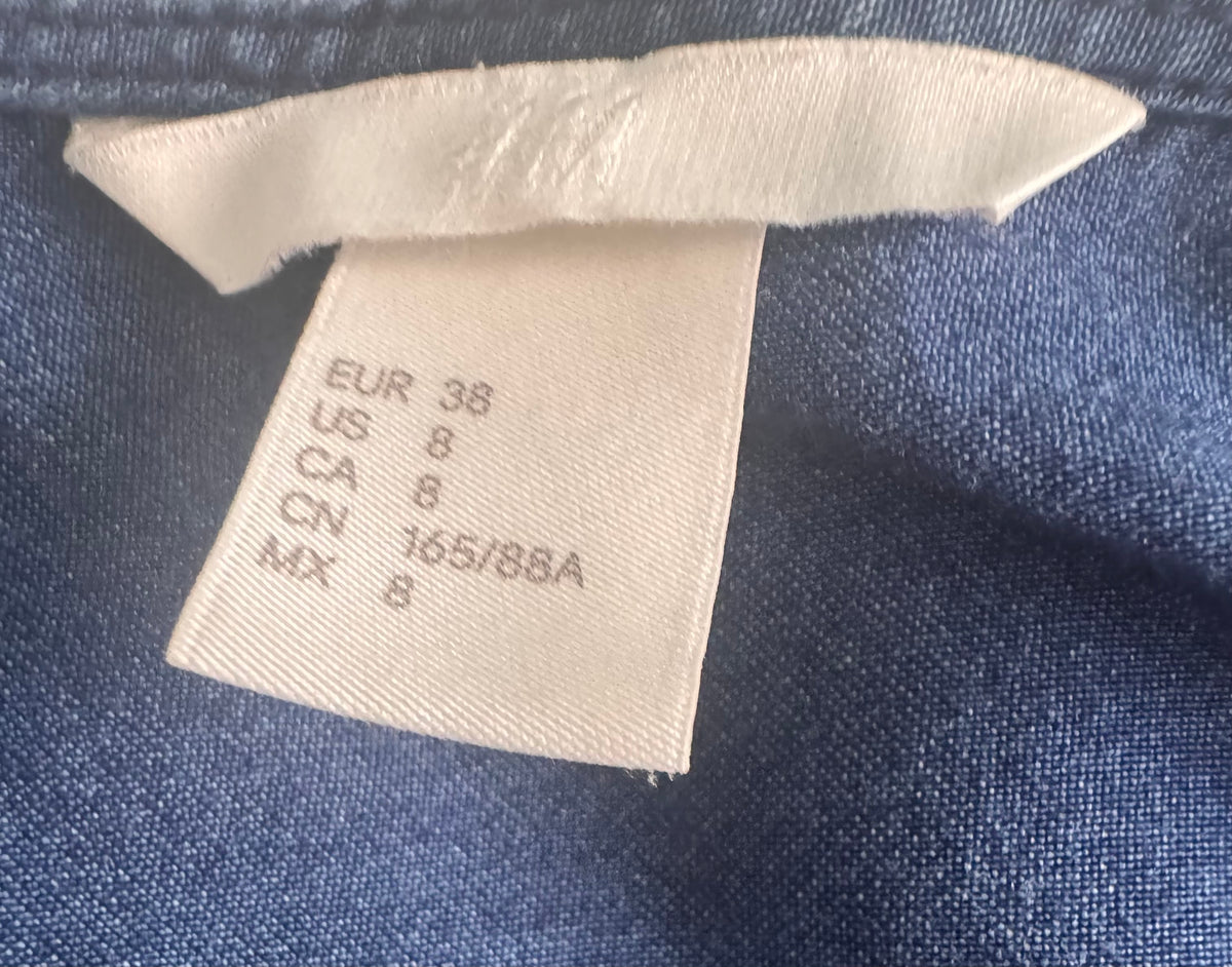 Veste longue fluide effet jean H&M – Taille 38