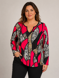Haut grande taille imprimé graphique – Taille 2XL