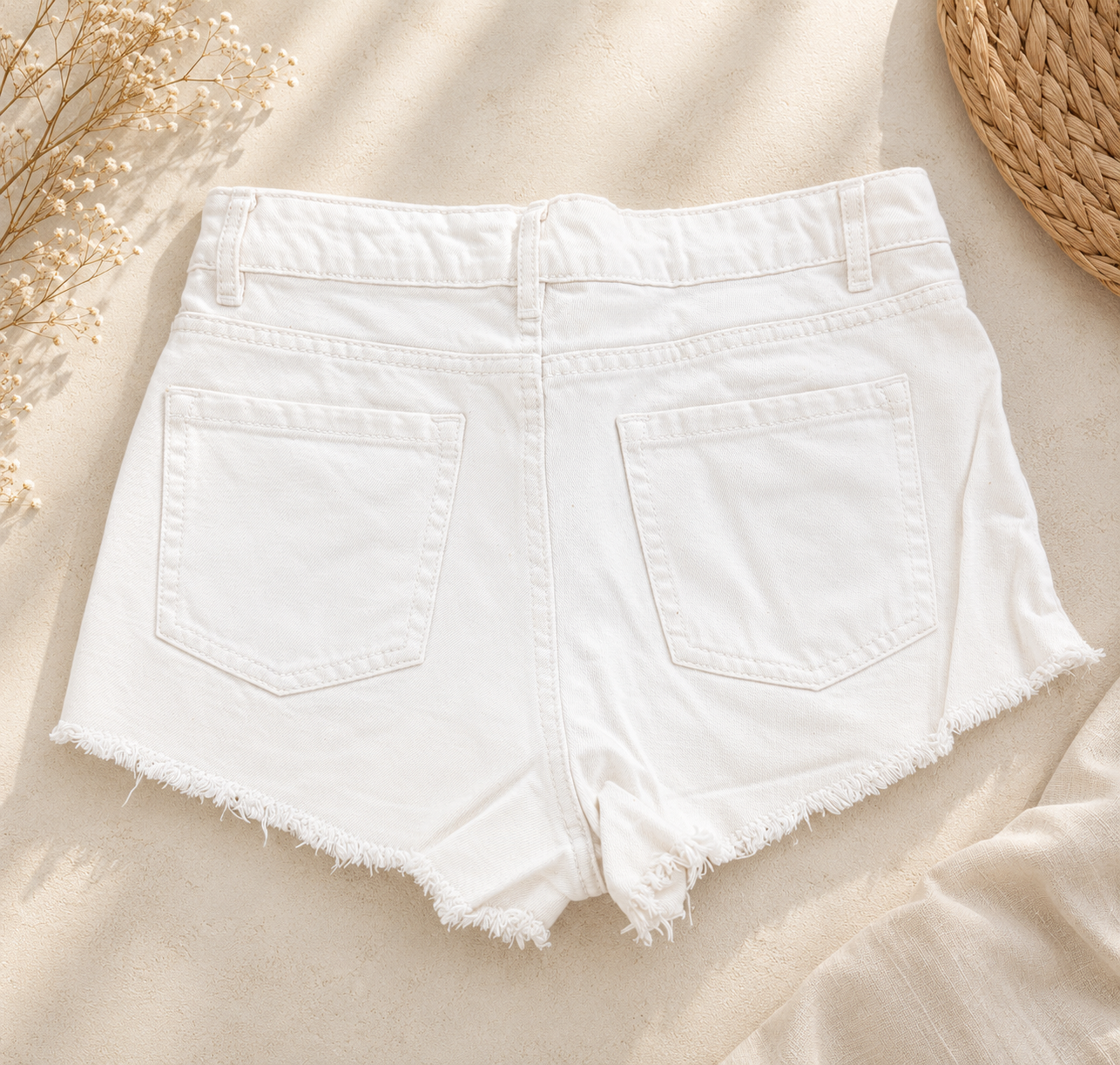 Short en jean blanc JENNYFER – Taille 34