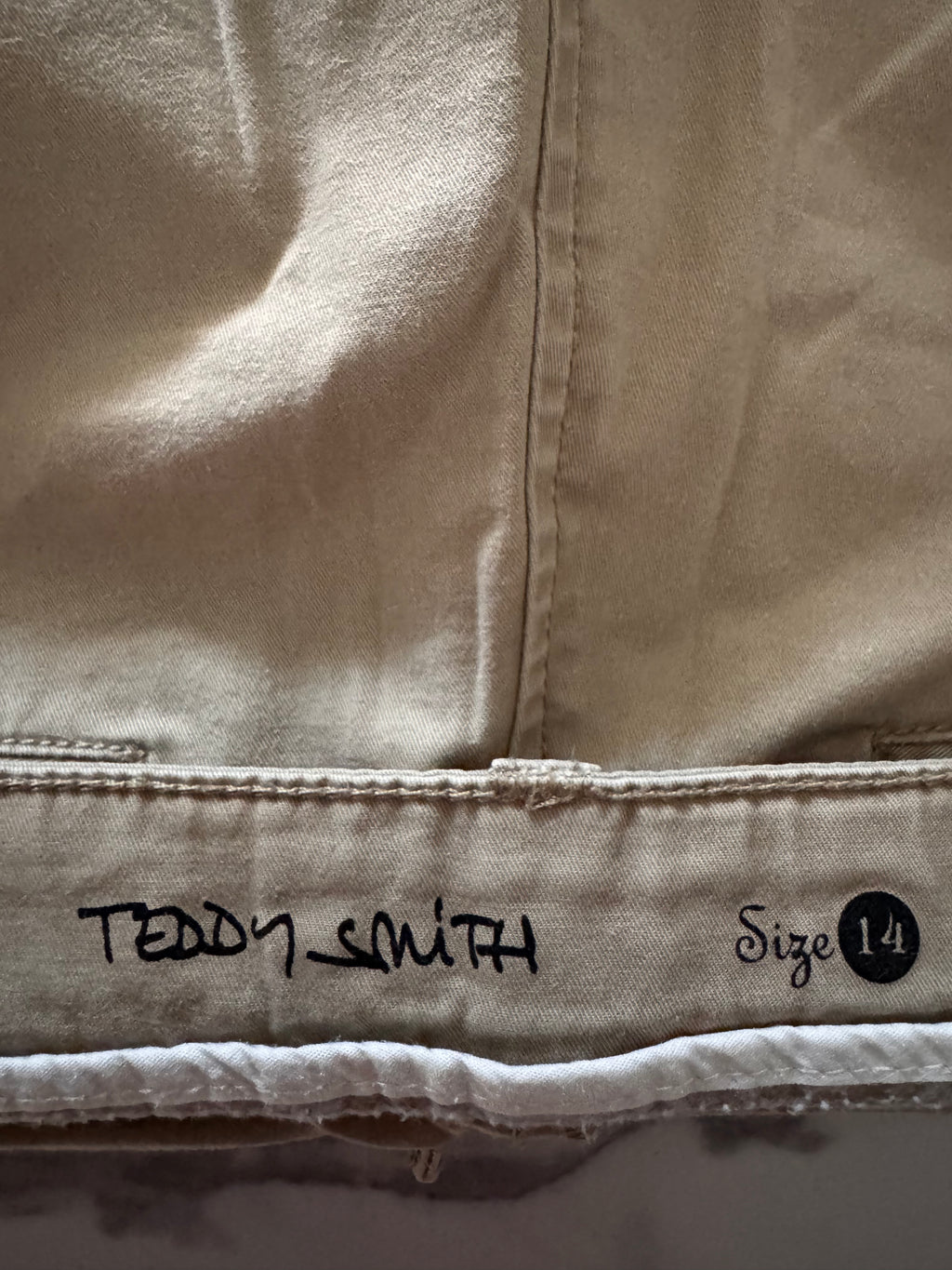 Pantalon chino beige Teddy Smith – Taille 14 ans