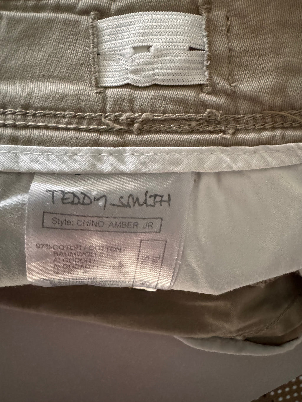 Pantalon chino beige Teddy Smith – Taille 14 ans