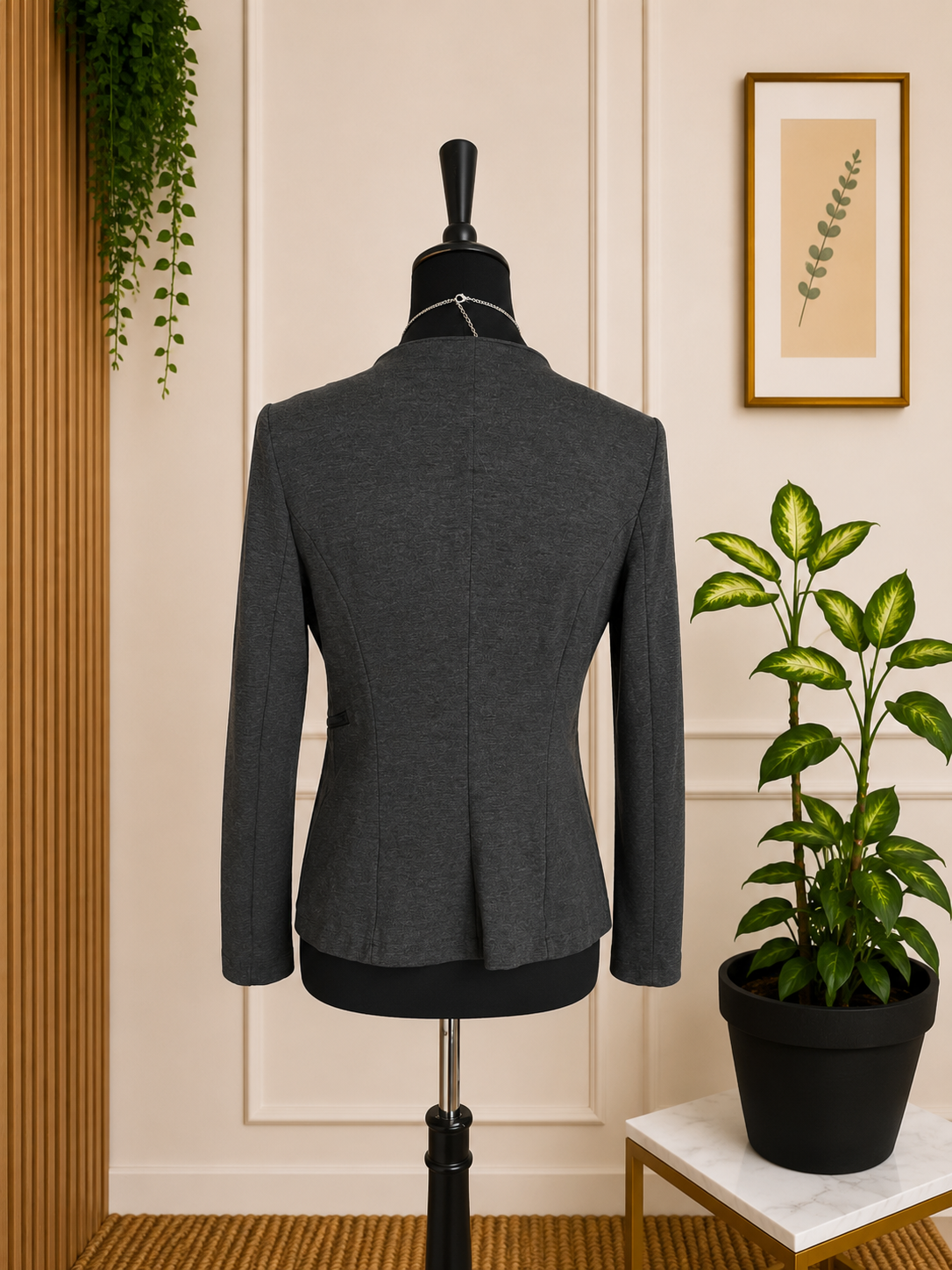 Veste fluide gris anthracite – La Fée Maraboutée – Taille 1