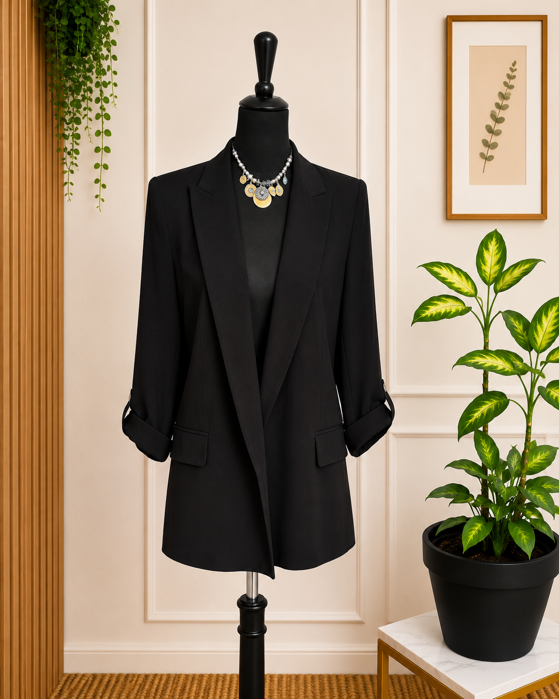 Blazer noir fluide – Primark Cares – Taille 40