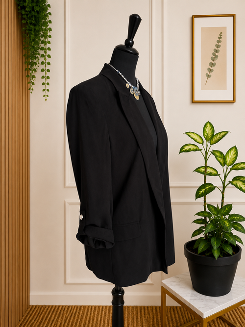 Blazer noir fluide – Primark Cares – Taille 40
