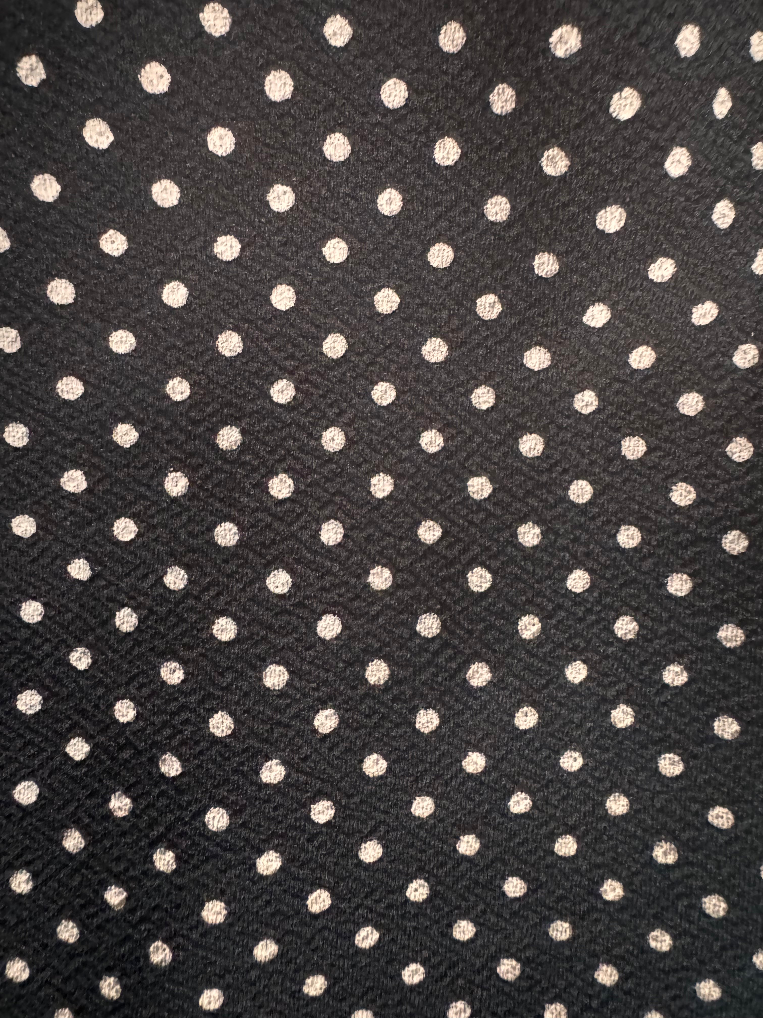 Combinaison pantalon noire à pois PrettyLittleThing – Taille 34