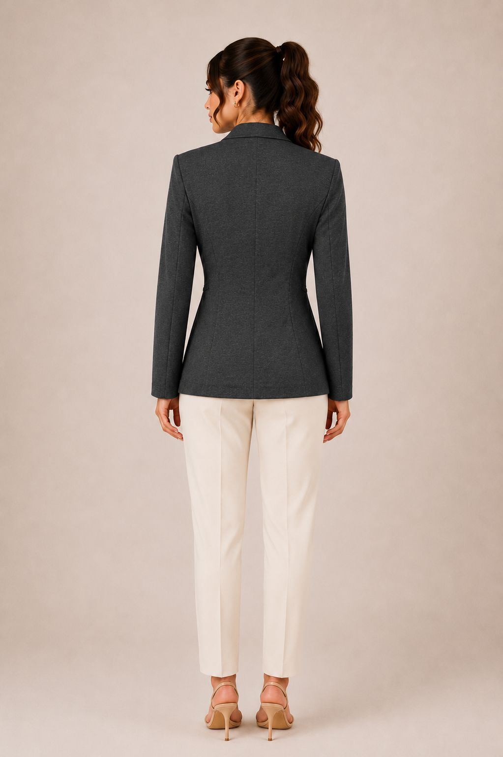Veste fluide gris anthracite – La Fée Maraboutée – Taille 1