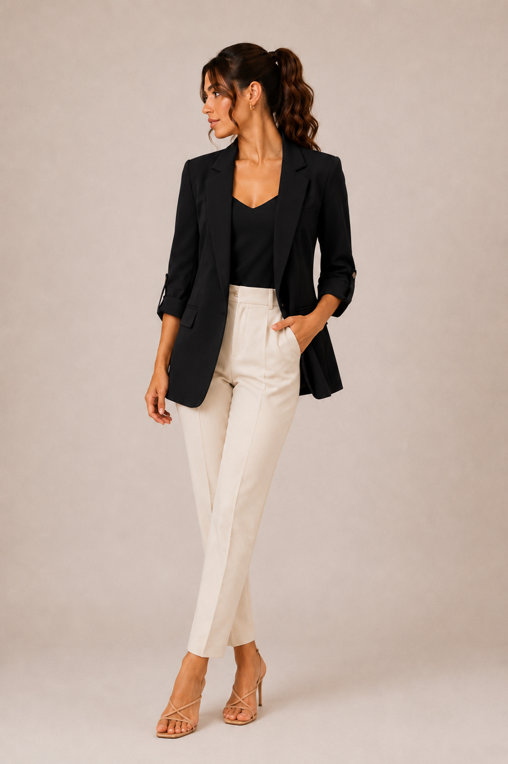 Blazer noir fluide – Primark Cares – Taille 40
