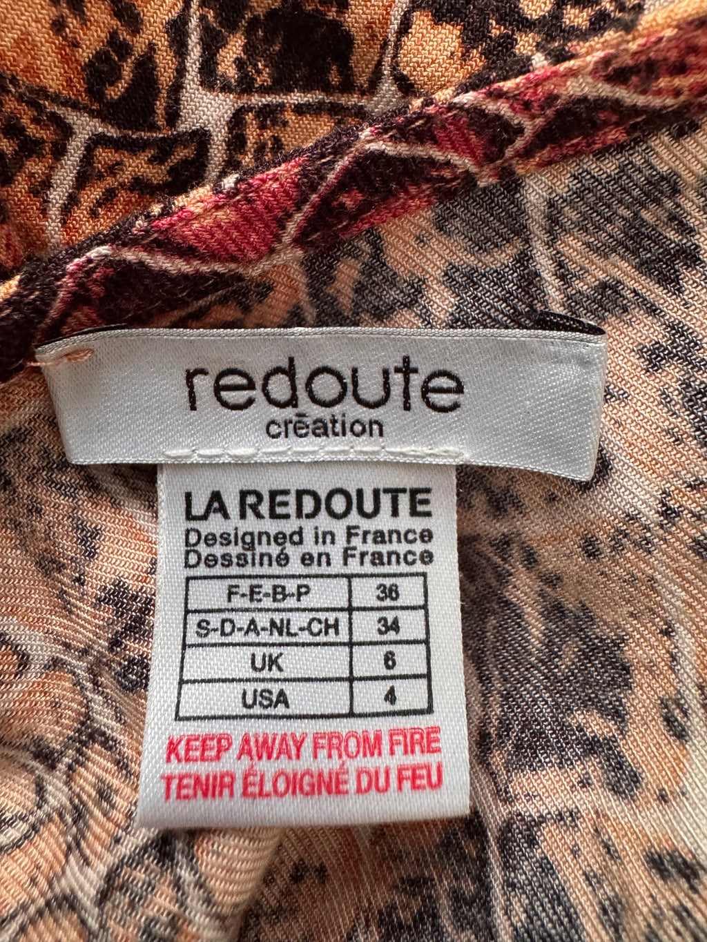 Robe imprimée – La Redoute Création – Taille 36