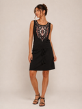 Robe noire imprimé ethnique – WALK AND TALK