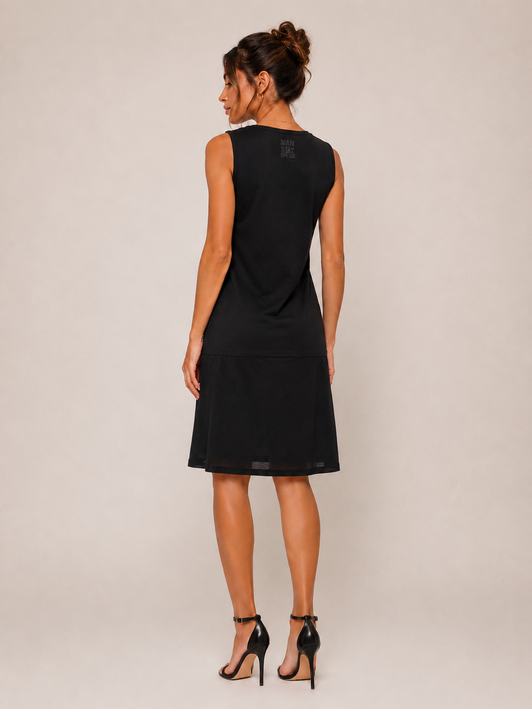 Robe noire imprimé ethnique – WALK AND TALK