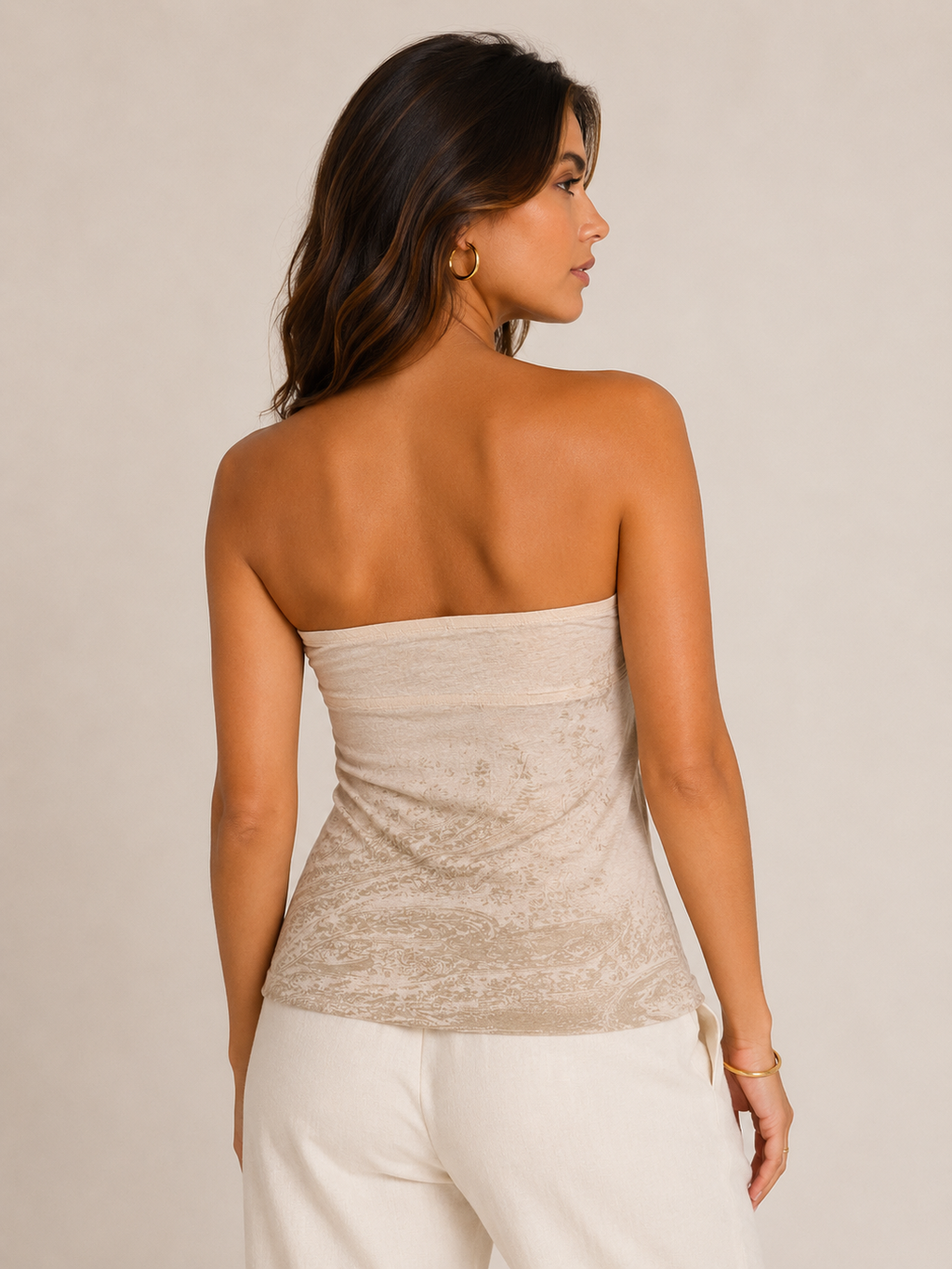 Top bustier brodé – Esprit bohème chic