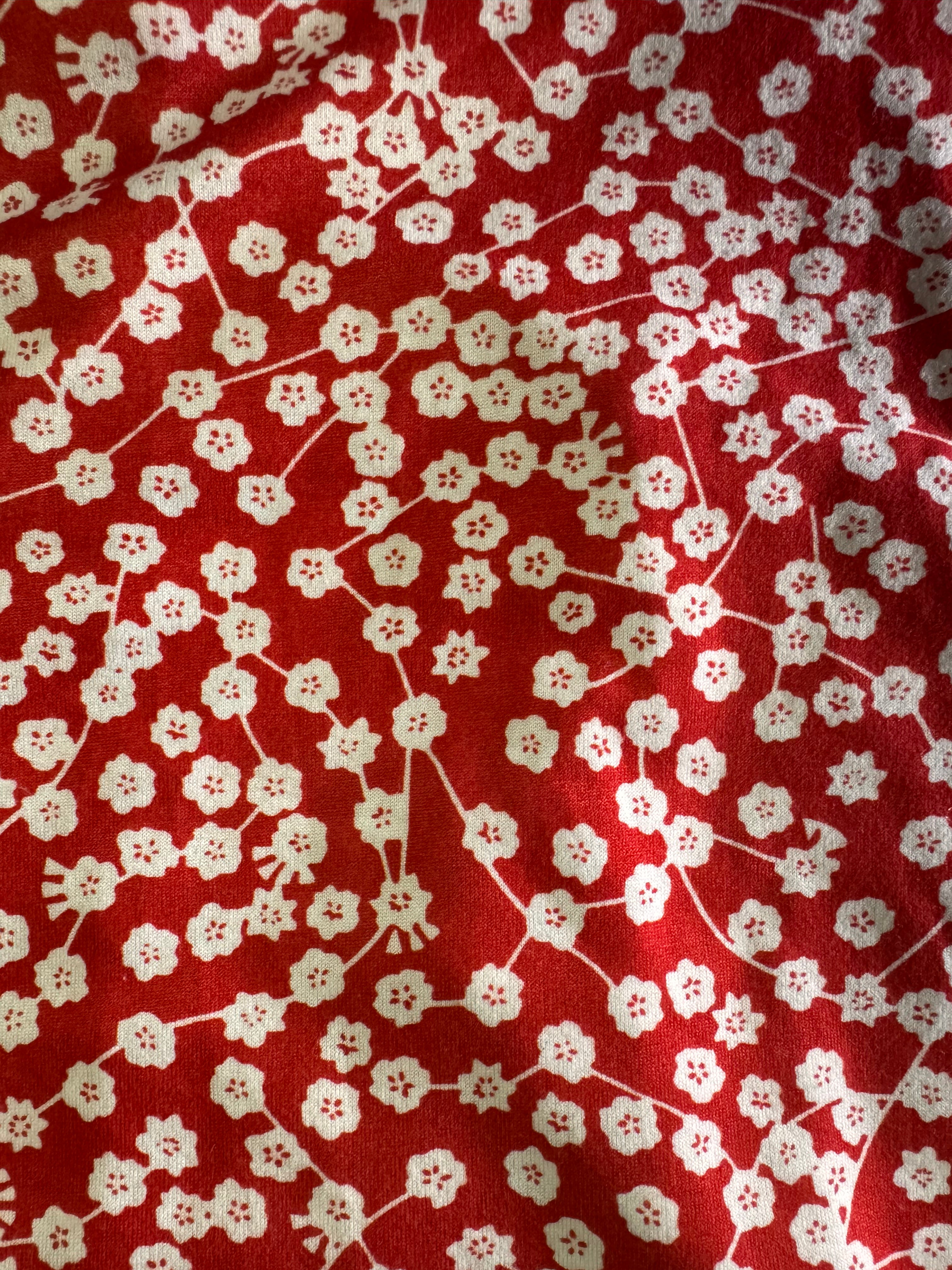Robe courte fleurie rouge – SHEIN