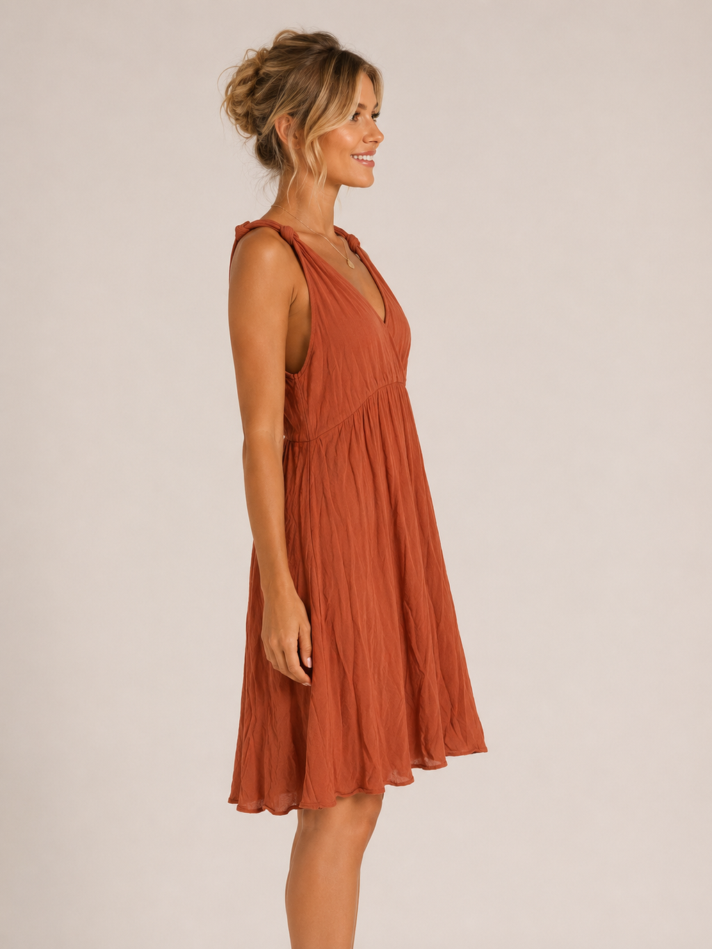 Robe SHEIN couleur rouille – Taille S (36)