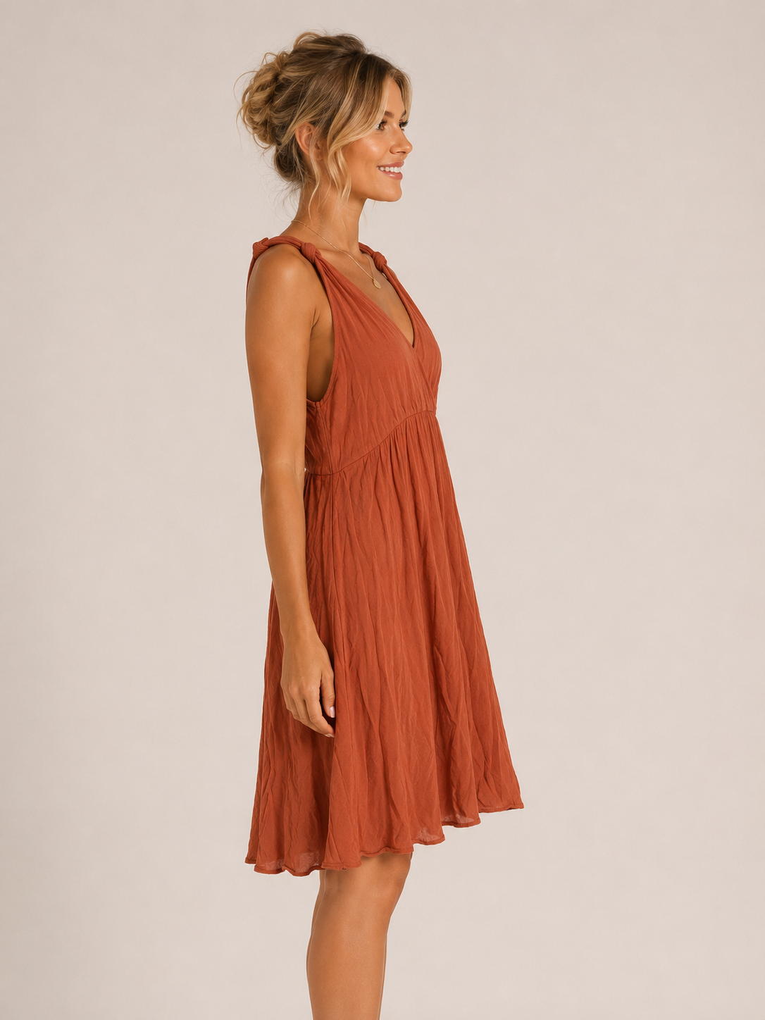 Robe SHEIN couleur rouille – Taille S (36)