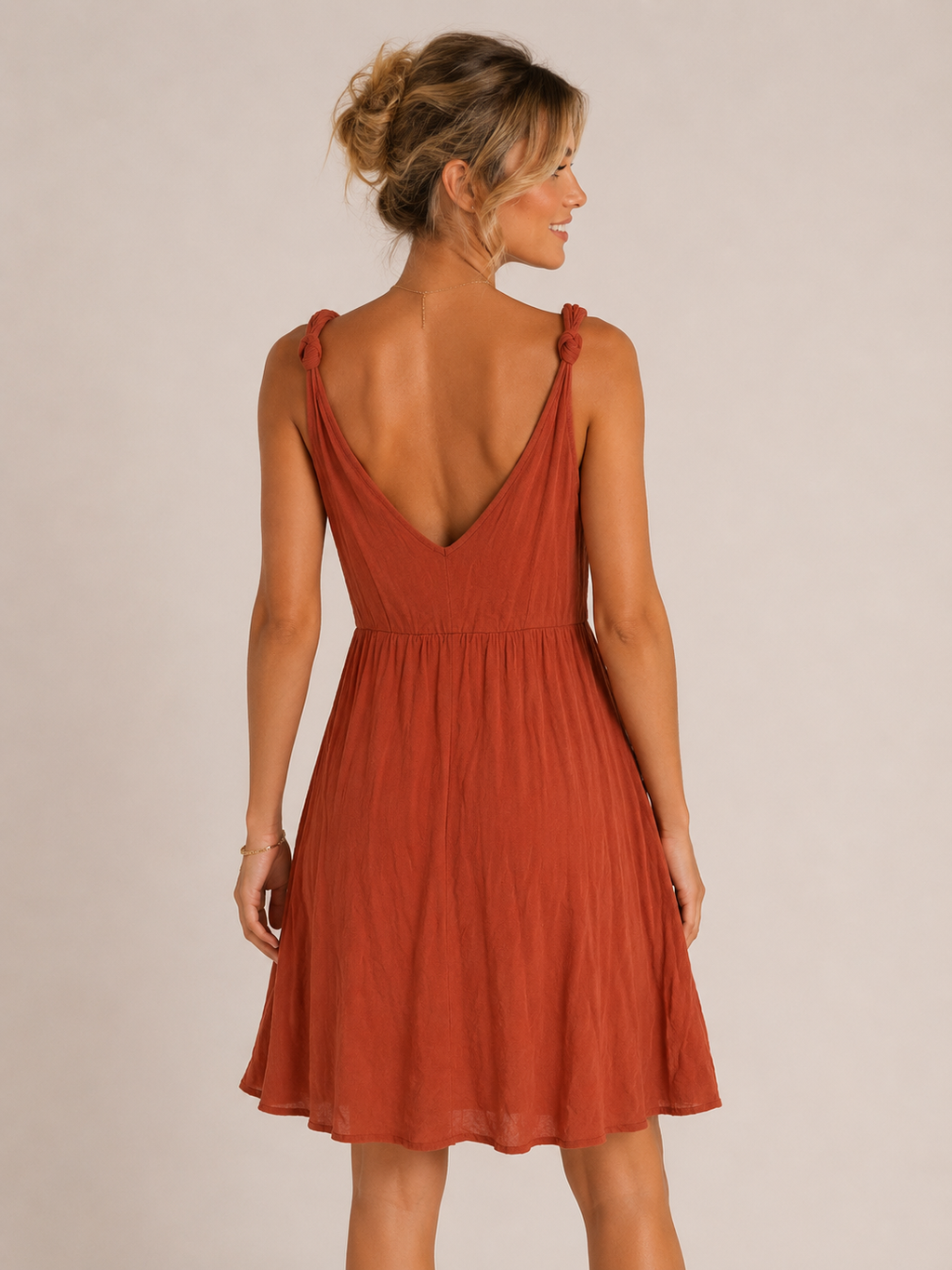 Robe SHEIN couleur rouille – Taille S (36)