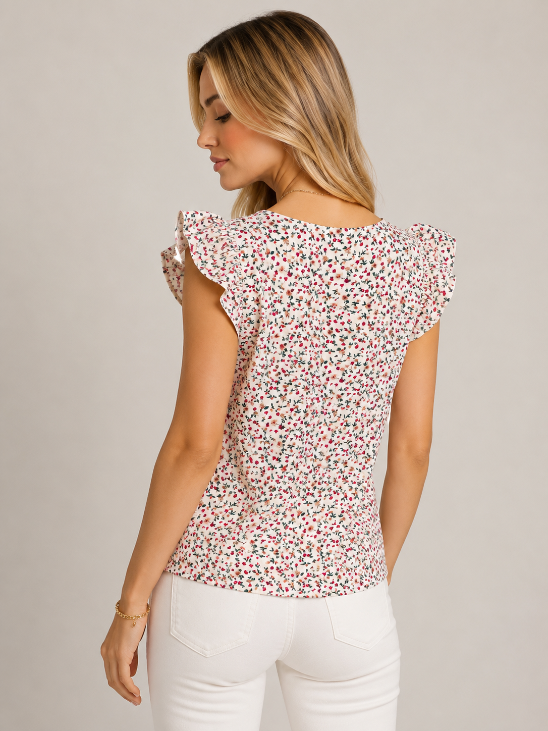 Haut fleuri SHEIN – Taille S (36)