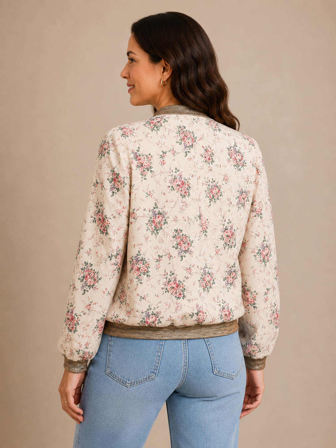 Veste bomber fleurie – Emma Ella Paris – Taille M