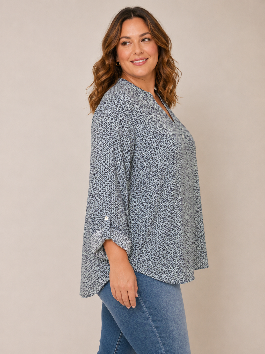 Blouse fluide imprimée – Taille 44