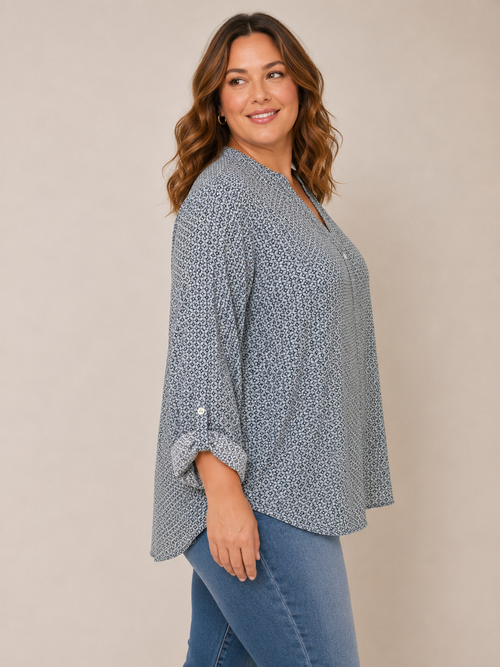 Blouse fluide imprimée – Taille 44