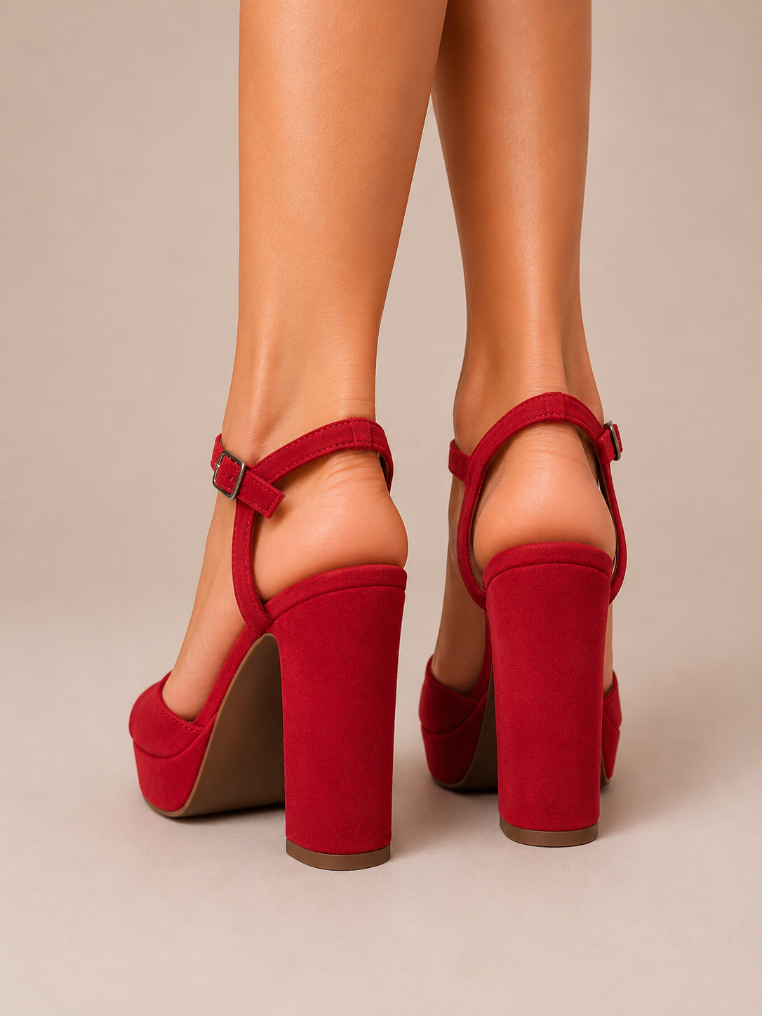 Sandales à plateforme rouges Primark – Taille 39