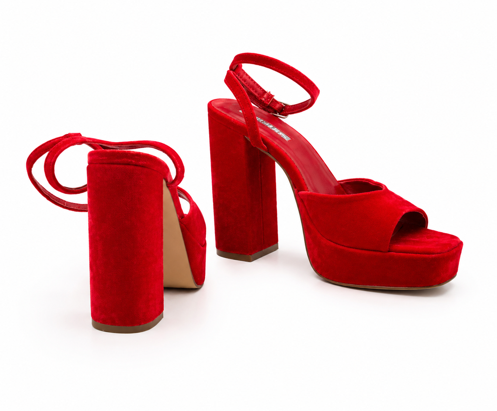 Sandales à plateforme rouges Primark – Taille 39