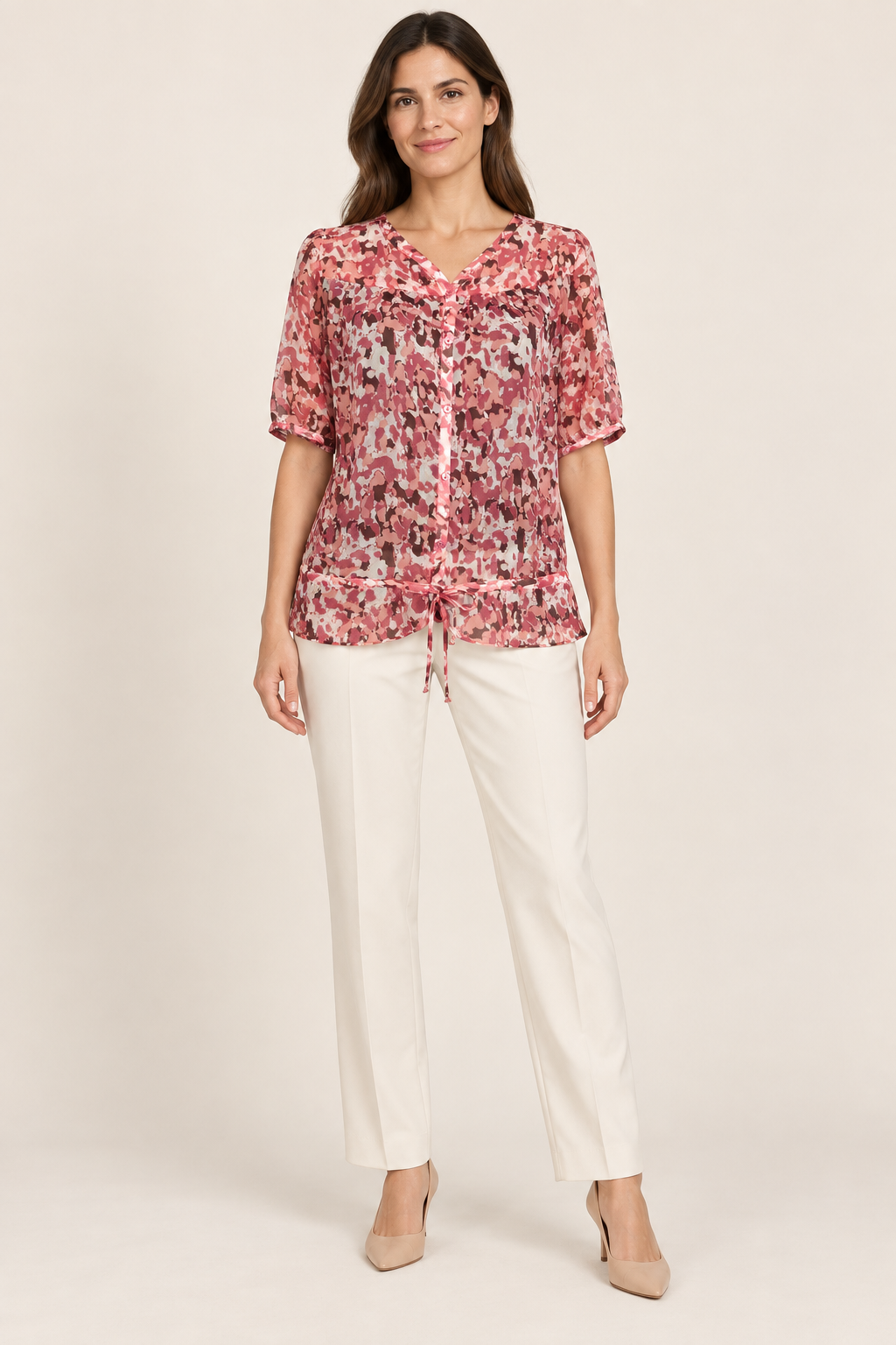 Blouse fluide imprimée Daxon – Taille 38