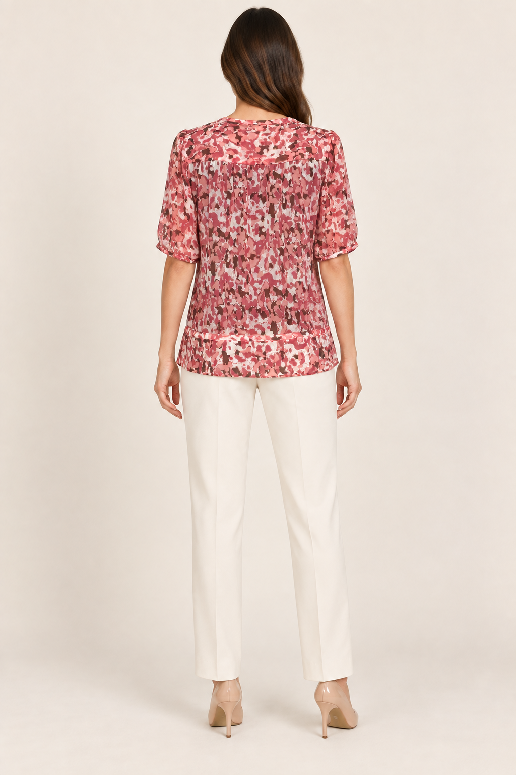 Blouse fluide imprimée Daxon – Taille 38