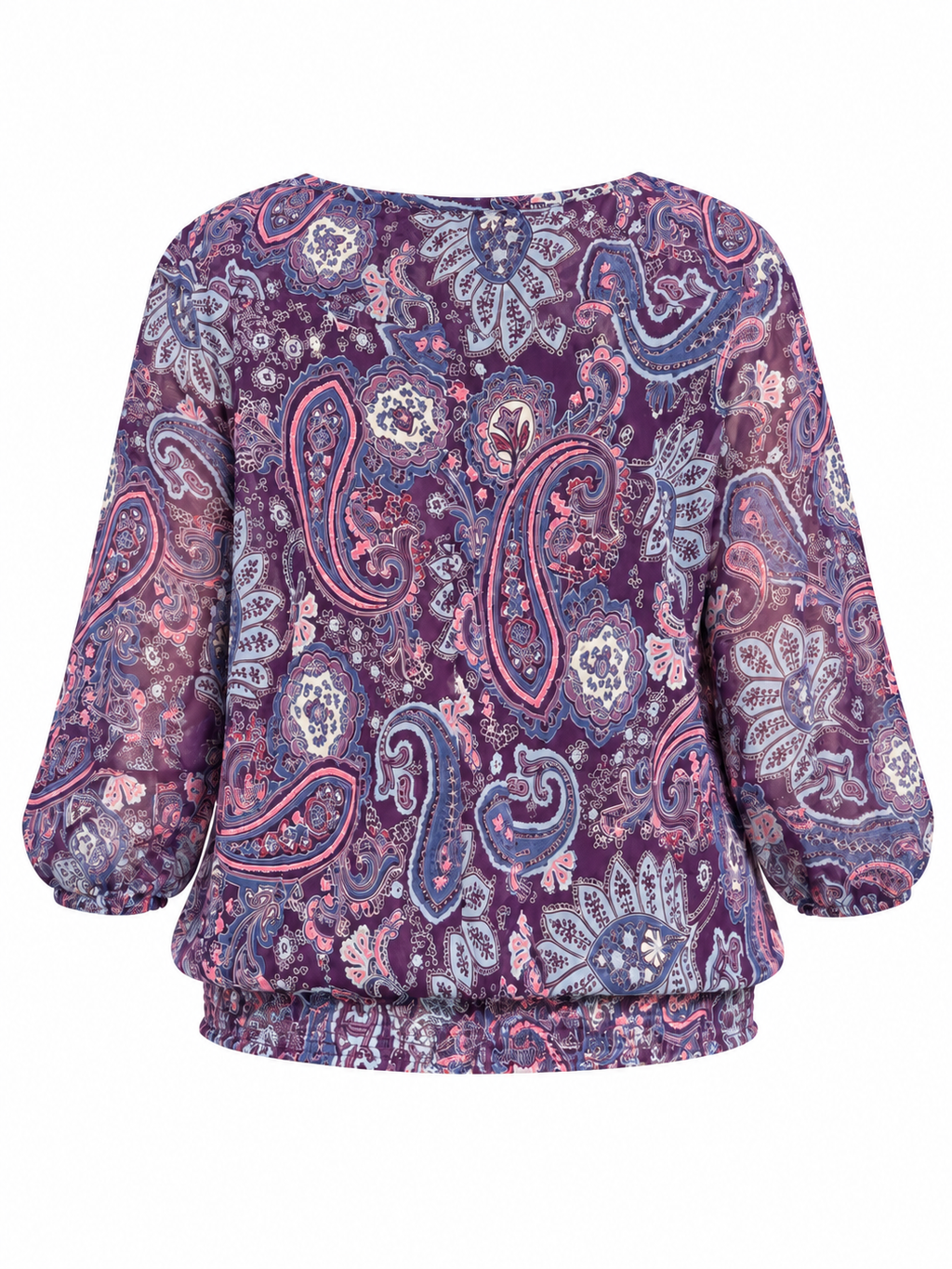 Blouse Camaïeu à imprimé cachemire – Taille 44