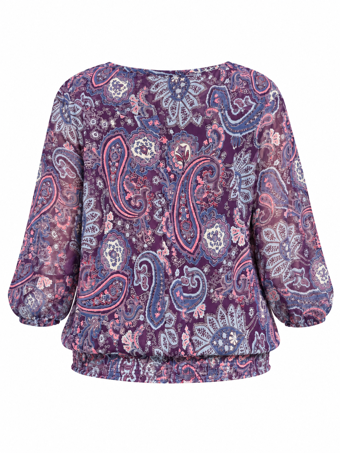 Blouse Camaïeu à imprimé cachemire – Taille 44