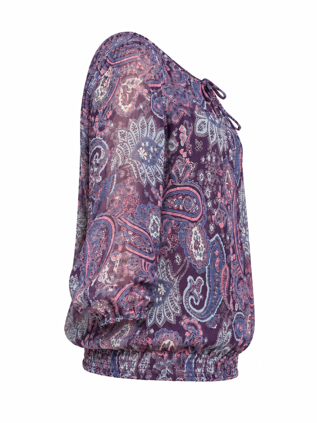 Blouse Camaïeu à imprimé cachemire – Taille 44