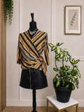 Blouse cache-cœur rayée Blancheporte – Taille 36