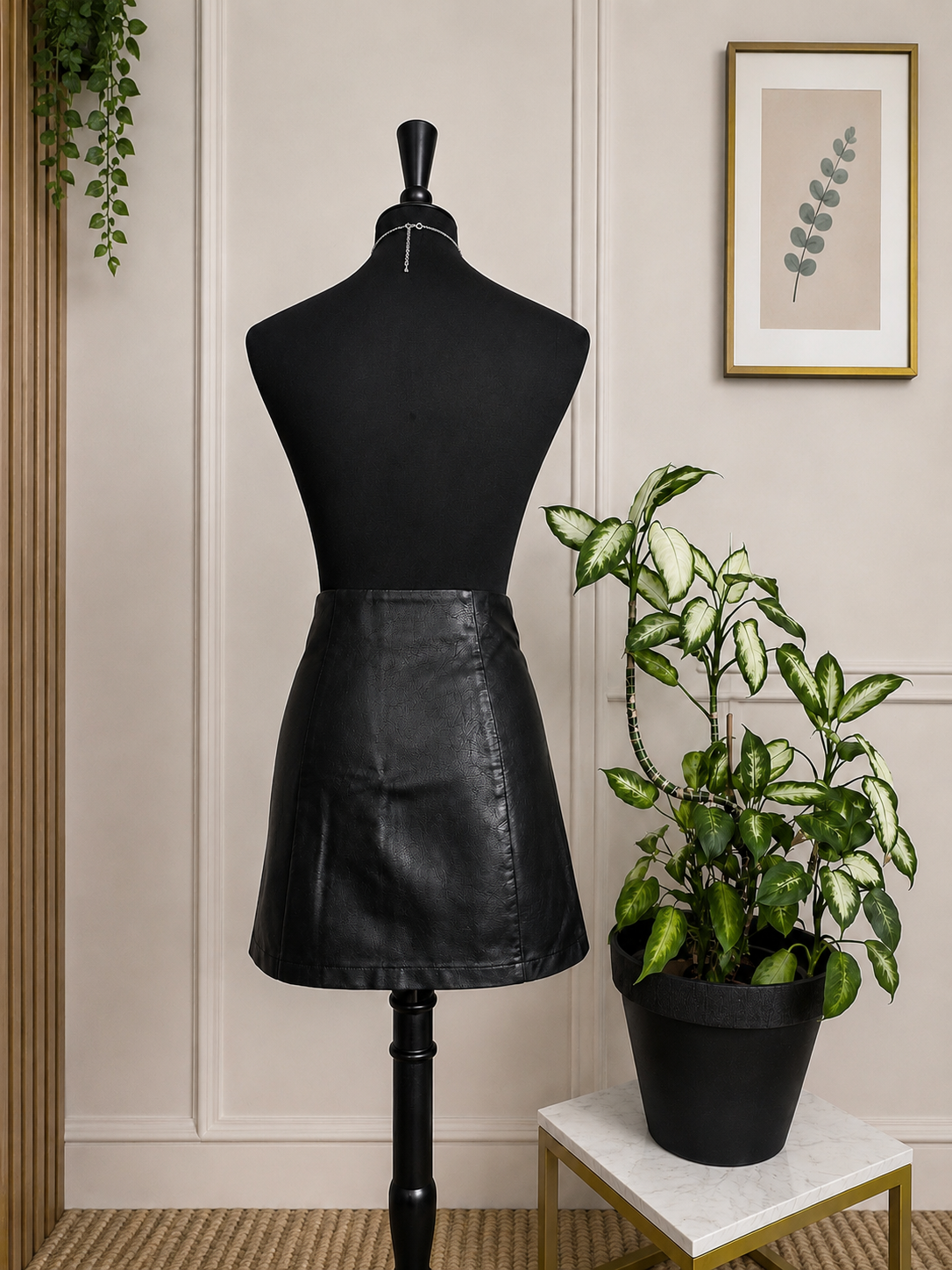 Jupe en similicuir noire Pimkie – Taille 34 (XS)