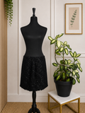 Jupe noire scintillante texturée KIABI – Taille L